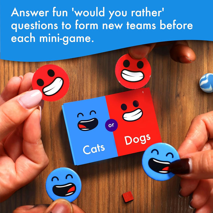 Mini Game Party: 101 Mini Games 1 Star Player, Family Board Game for 2-8 Players, Perfect for Family Game Night or with Friends