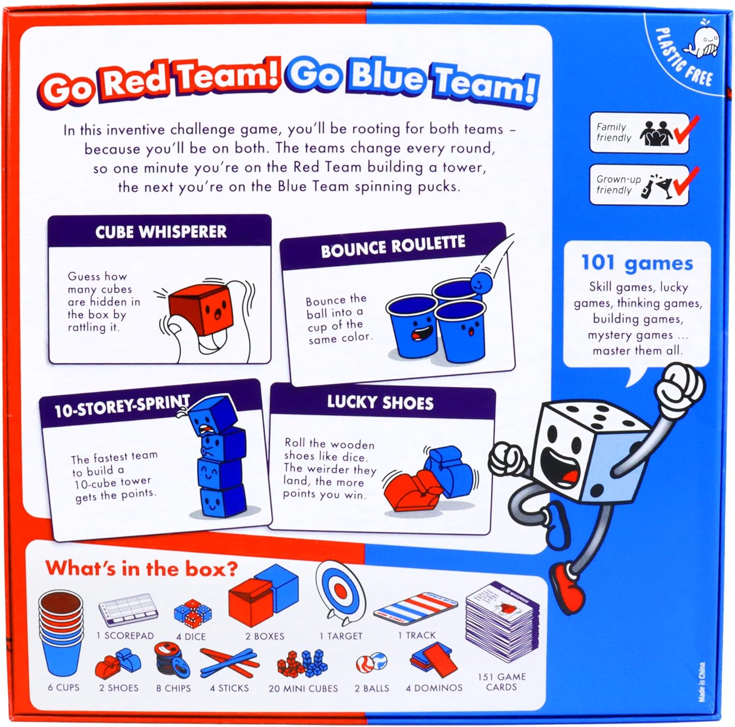 Mini Game Party: 101 Mini Games 1 Star Player, Family Board Game for 2-8 Players, Perfect for Family Game Night or with Friends
