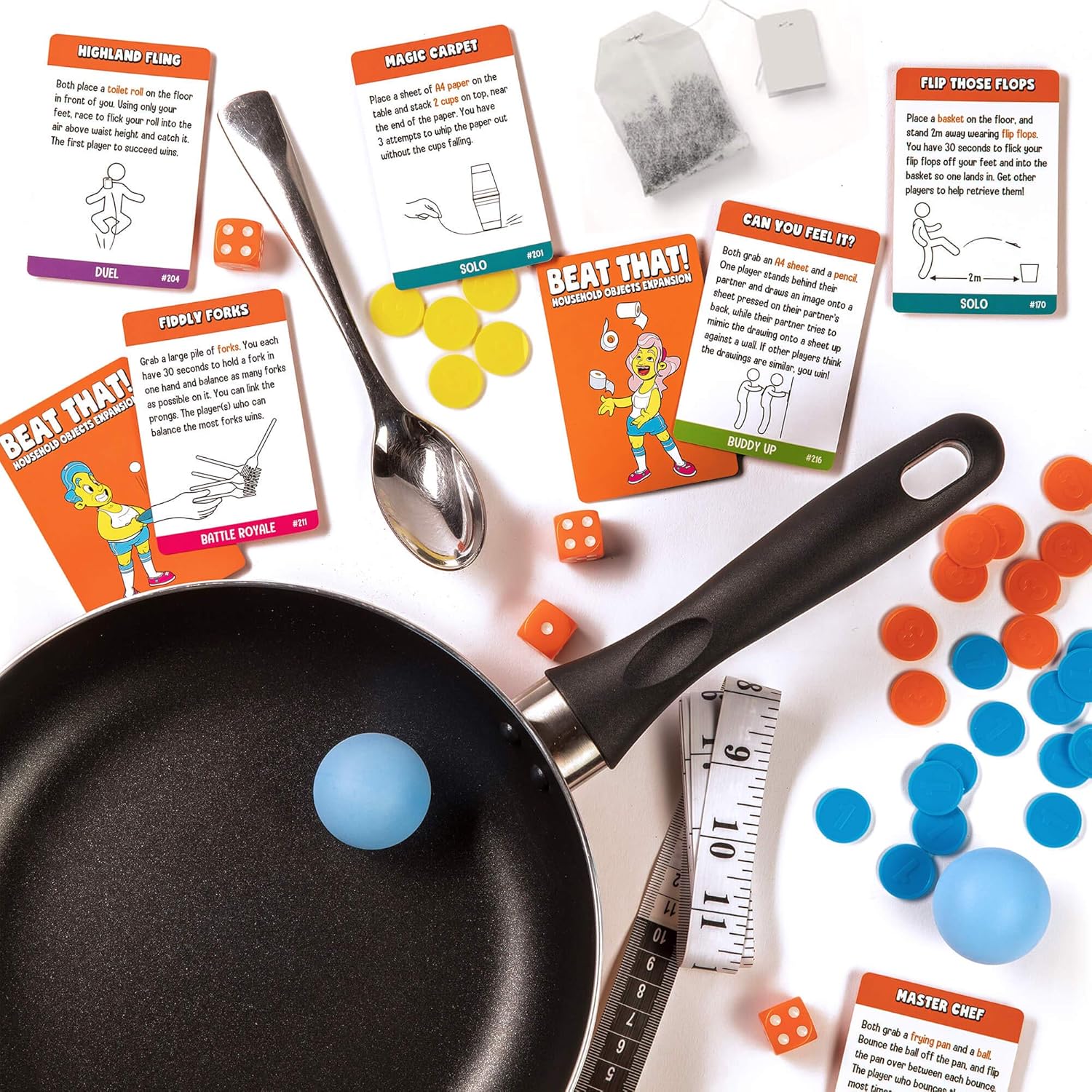 Gutter Games Beat That Household Objects Expansion - Fun Family Board Game for Kids and Adults - Great Stocking Fillers or Gift for Christmas Parties or Family Gatherings - Game Perfect for Laughs