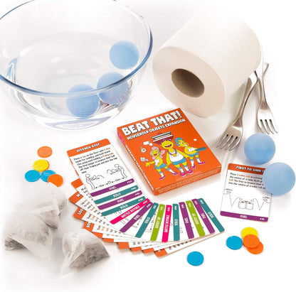 Gutter Games Beat That Household Objects Expansion - Fun Family Board Game for Kids and Adults - Great Stocking Fillers or Gift for Christmas Parties or Family Gatherings - Game Perfect for Laughs