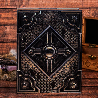 Tome of Combat│Fighter Themed 10 Piece Dice Set & Dice box For Storage And Travel For Dungeons & Dragons, Pathfinder, TTRPG Or Roleplay Game│More Than Your Standard 7 Piece Dice Set