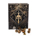 Tome of Combat│Fighter Themed 10 Piece Dice Set & Dice box For Storage And Travel For Dungeons & Dragons, Pathfinder, TTRPG Or Roleplay Game│More Than Your Standard 7 Piece Dice Set