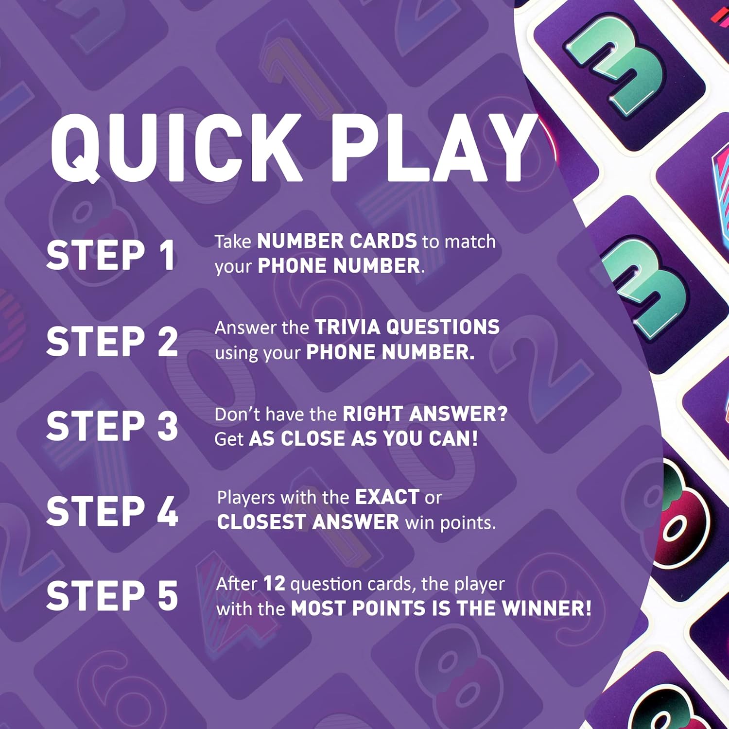 Ginger Fox Play Your Number Family Trivia Card Game Games | A Fun Trivia Game With A Unique Twist | 2+ Players | Ages 12+ Years | 20-30 Minutes Gameplay