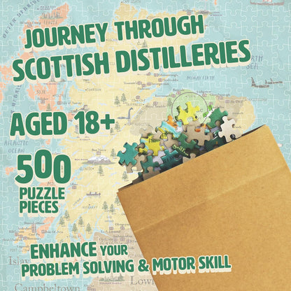 Ginger Fox 0112.3316.72.WSK.OSZ Puzzle Cru Whisky Jigsaw, Multi-Coloured, One Size