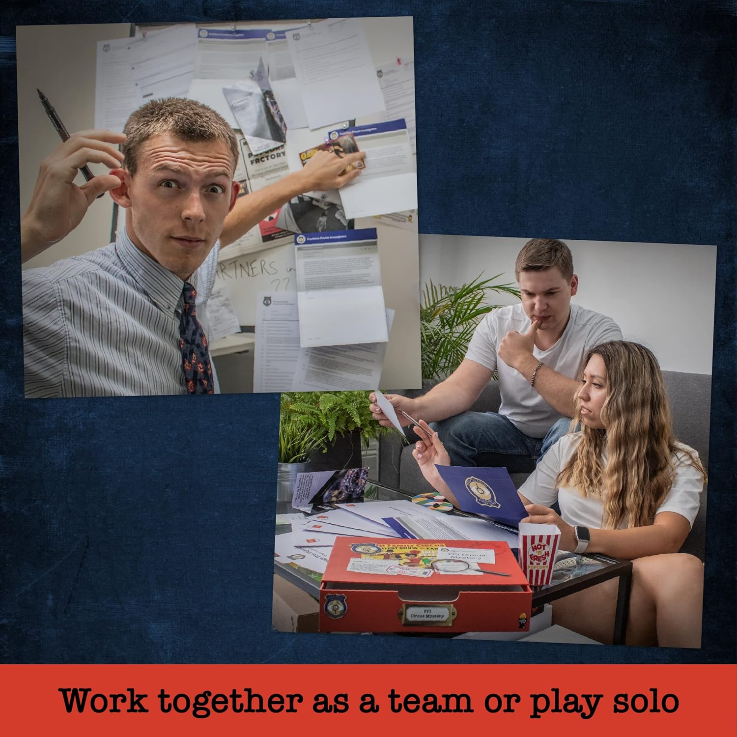 Unsolved Murder Mystery Game - FPI Mystery: Disappearance At Wirth Circus - Unsolved Case Game, Cold Case File, Crime Solving Detective Game for Adults & Teens - Solo, 2 Player, or Group Board Game