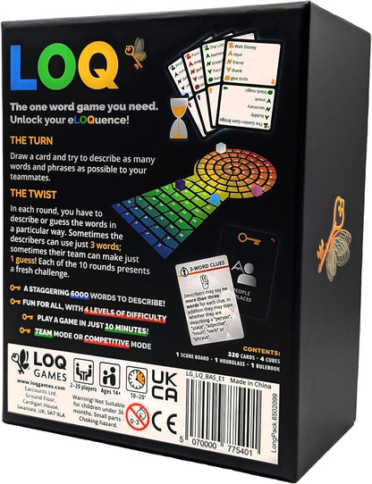 LOQ | Describe and Guess Against the Clock! | Award-Winning Word Game for 2–20 players | Family Fun | Board Game for Adults, Teenagers, Couples & Groups