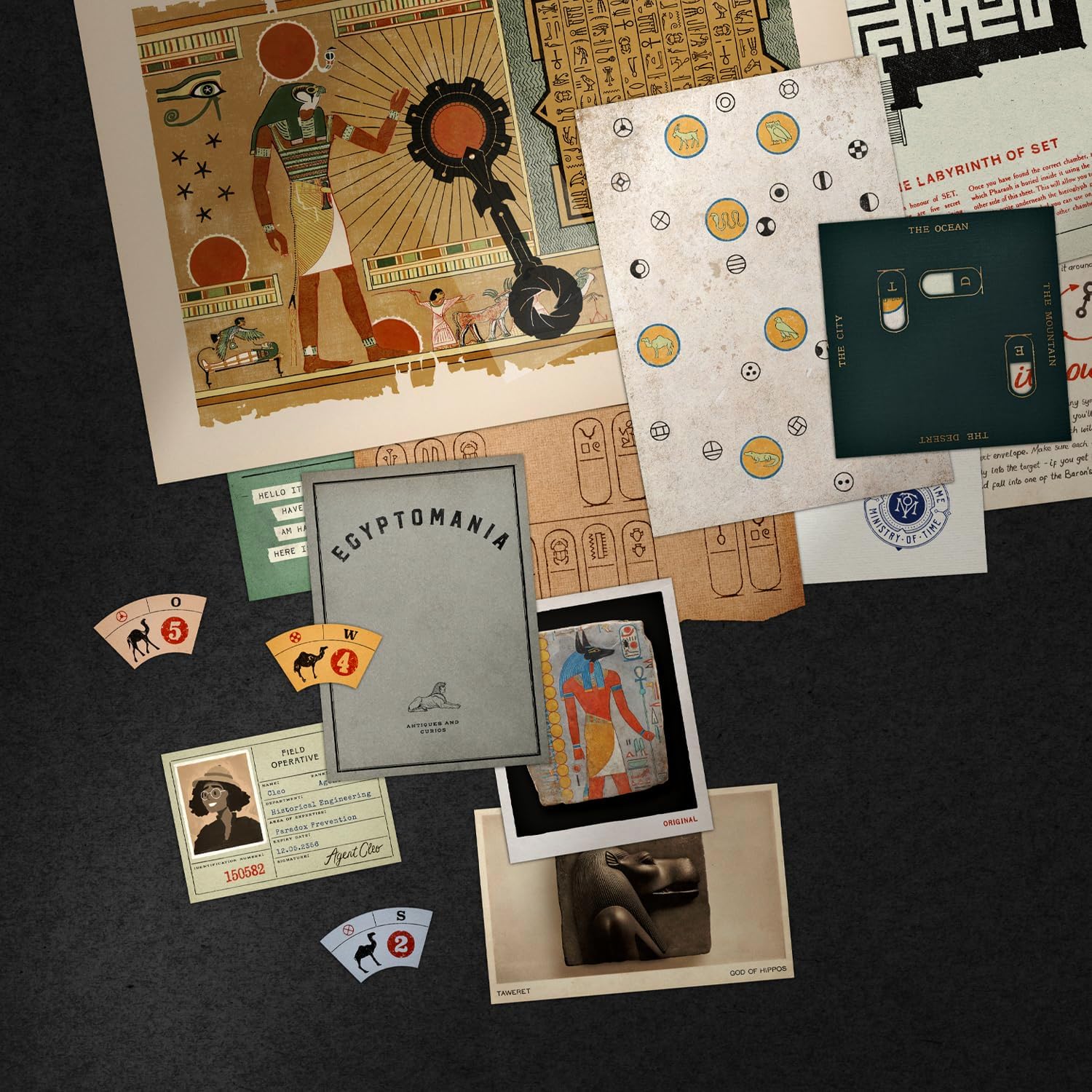 Mini Mysteries The Egyptian Enigma Immersive Historical Puzzle Game. Perfect for Family Game Night, Solo Players or Party Groups. Escape Room with Online Play. 1 to 5 Players, Ages 8+