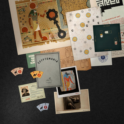 Mini Mysteries The Egyptian Enigma Immersive Historical Puzzle Game. Perfect for Family Game Night, Solo Players or Party Groups. Escape Room with Online Play. 1 to 5 Players, Ages 8+