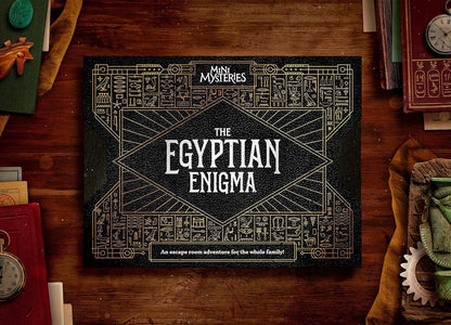 Mini Mysteries The Egyptian Enigma Immersive Historical Puzzle Game. Perfect for Family Game Night, Solo Players or Party Groups. Escape Room with Online Play. 1 to 5 Players, Ages 8+