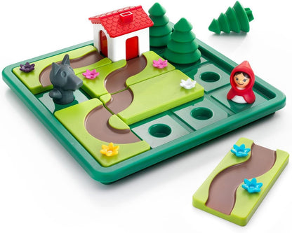 Smart Games - Little Red Riding Hood Deluxe, Puzzle Game with 48 Challenges and Picture Story Book, 4 - 7 Years