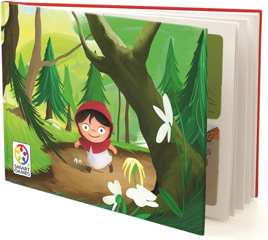 Smart Games - Little Red Riding Hood Deluxe, Puzzle Game with 48 Challenges and Picture Story Book, 4 - 7 Years