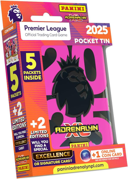 Panini Premier League 2024/25 Adrenalyn XL - Tarjetas de colección - 43 tarjetas, 2 edición limitada y 1 moneda en línea