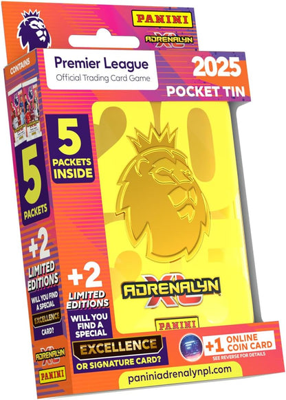 Panini Premier League 2024/25 Adrenalyn XL - Tarjetas de colección - 43 tarjetas, 2 edición limitada y 1 moneda en línea