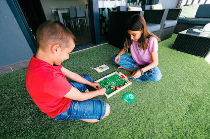 Mini PLAKKS | Soccer Game for Kids | Wooden Foosball for Quick Games and Unique Strategies | Gift Girls Boys | Very Fun and Entertaining | Portable | Ages 5-99 | 2 to 4 Players