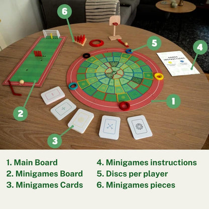 OLYMPLAKKS | Multisport Board Game | From 7 to 99 Years old | 2 to 5 Players | + of 10 sports | 100+ sports events | for Children and Adults | Skill Game | Strategy Game | for the whole Family