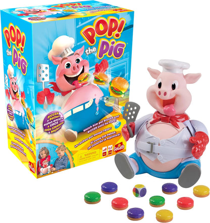 Goliath Games Pop The Pig: Even Bigger and Better Kids Games | For 2-6 players | Ages 4+