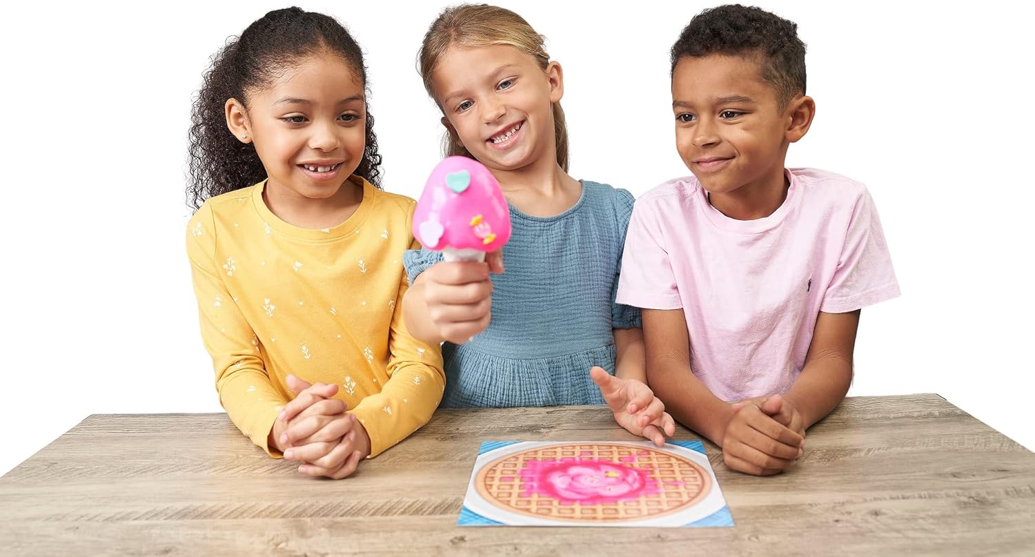 Goliath Ice Cream Meltdown Game - Be First to Get Your Treats on The Ice Cream Cone Before It Melts! Slime Game - Ages 4 and Up, 2+ Players