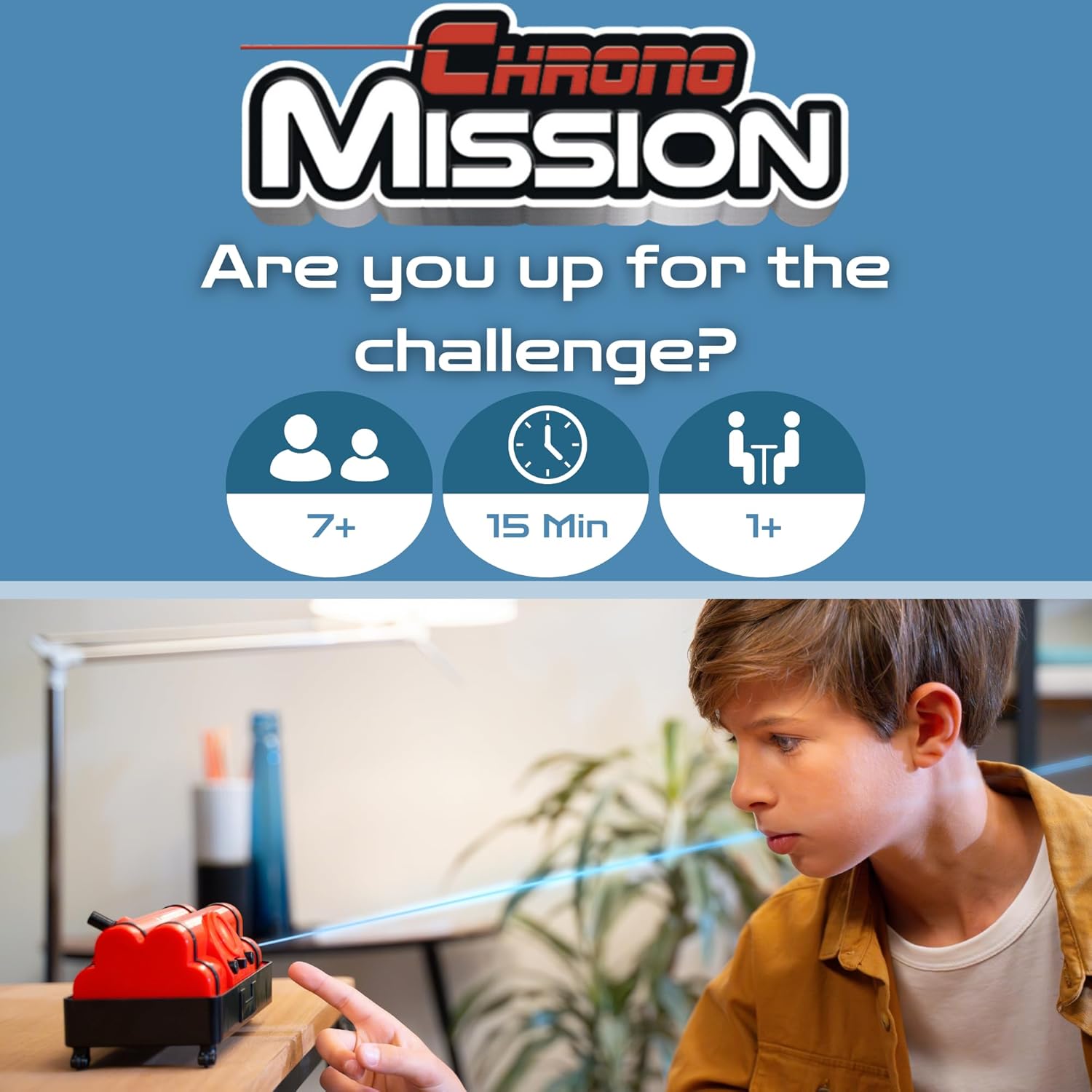 Chrono Mission Game - The Ultimate Adventure Spy Game for Kids - Become a Real Secret Agent, Cross Lasers & Complete a Spy Mission - Play with Friends or Solo - Kids Spy Set for Boys & Girls Ages 7 +