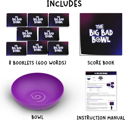 Big Bad Bowl - Ultimate 600 Cards Fun Party Game for Adults, Engaging Icebreakers, Hilarious Group Challenges, Guessing Game, Travel-Friendly, Gifts for Game Night, Ages 18+