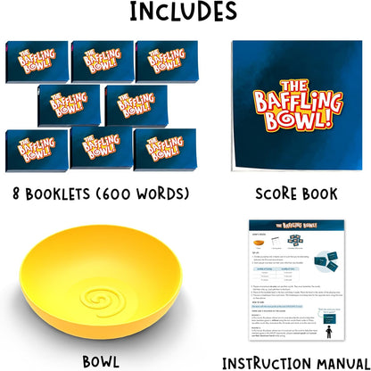 Baffling Bowl – lustiges Ratespiel mit 600 Karten für Kinder, Jugendliche und Erwachsene, Spaß, Bindung für Freunde und Familie, Herausforderungen für Spielabende, Partys, Geschenke für Kinder ab 10