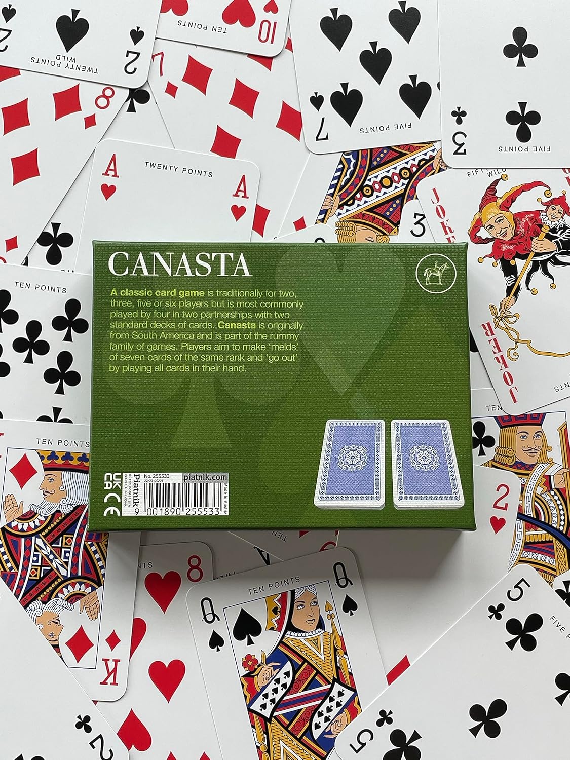 Gibsons Canasta Double Deck Playing Cards from Piatnik | Card Game | Pack of cards