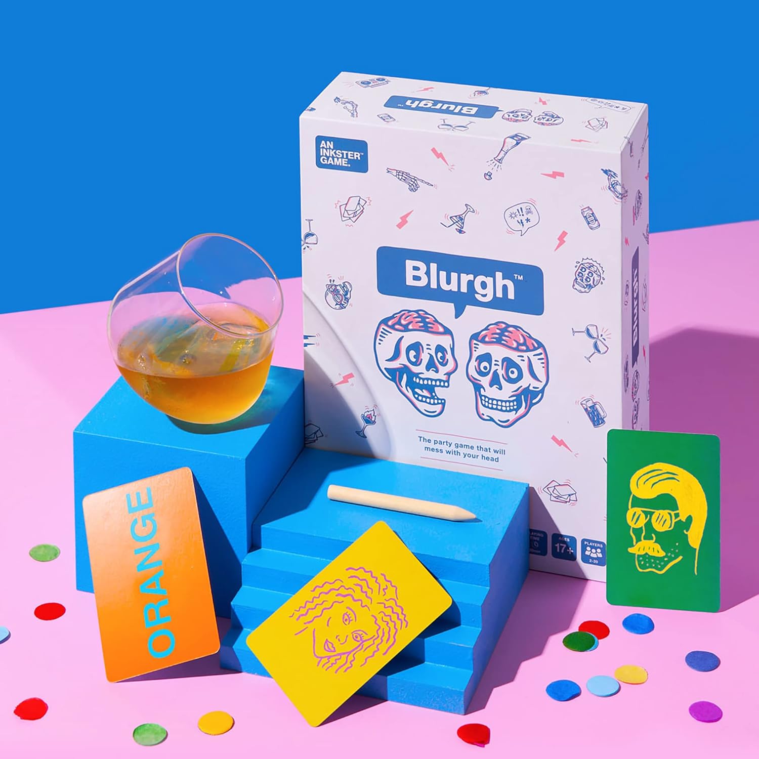 Blurgh | Party Game | Ages 16+ | 2-20 Players | The Party Game That Will Mess with Your Head