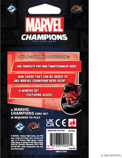 Fantasy Flight Games Marvel Champions The Card Game Nightcrawler Hero Pack - Superhero Strategy Game, Cooperative Game for Kids and Adults, Ages 14+, 1-4 Players, 45-90 Minute Playtime