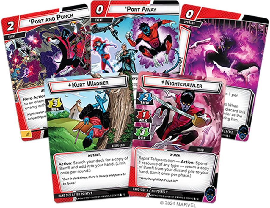 Fantasy Flight Games Marvel Champions The Card Game Nightcrawler Hero Pack - Superhero Strategy Game, Cooperative Game for Kids and Adults, Ages 14+, 1-4 Players, 45-90 Minute Playtime