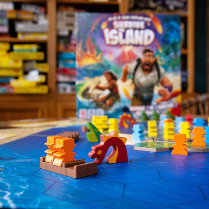 Zygomatic | Survive The Island | Board Game | Ages 8+ | 2-5 Players | 45 Minutes Playing Time