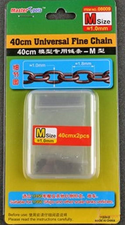 Trumpeter - 40cm universal fine chain m size 1.0mmx1.8mm