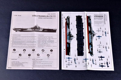 Trumpeter 1/700 USS Franklin CV13 Aircraft Carrier Model Kit