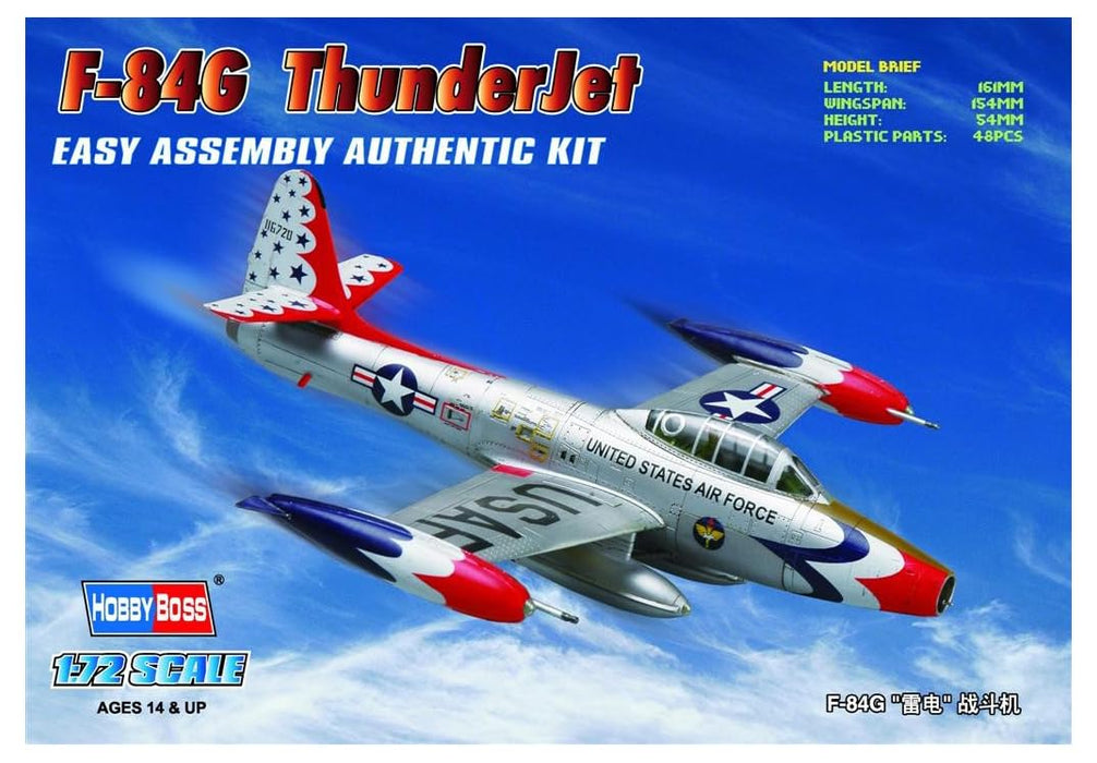 Hobby Boss F-84G Thunderjet Easy Assembly Kit Airplane Model Building Kit