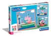 Clementoni Puzzel Square Peppa Pig 3 Puzzel Met 48 Stukjes - Supercolor Puzzel Voor Kinderen, Puzzel Voor Kinderen, Gemaakt In Italië 25293