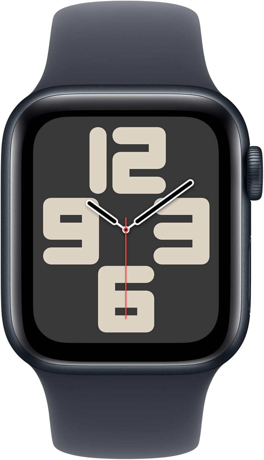 Apple Watch Se (Gps) - 2Nd Generation - 40 Mm - Midnight Aluminium - Smart Watch With Sport Band - Fluoroelastomer - Mid
