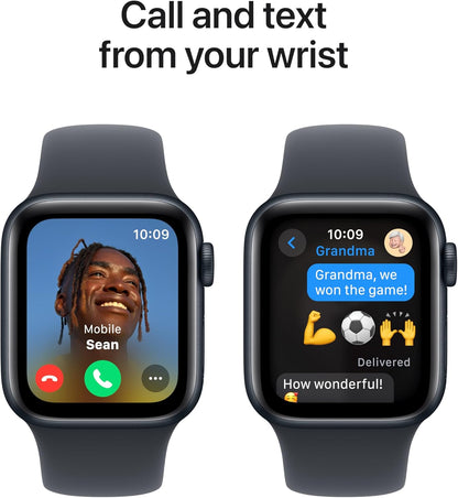 Apple Watch Se (Gps) - 2Nd Generation - 40 Mm - Midnight Aluminium - Smart Watch With Sport Band - Fluoroelastomer - Mid