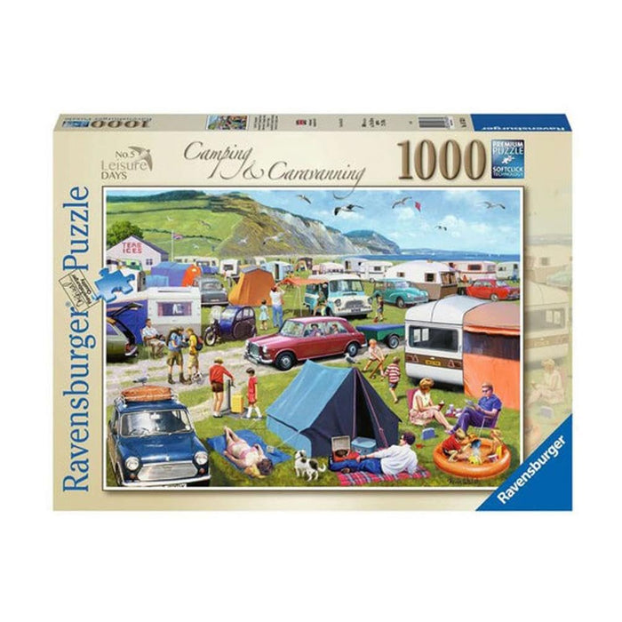 Ravensburger Leisure Days No. 5 Camping & Caravanning 1000 Piece Jigsaw Puzzles for Adults and Kids Age 12 Years Up - Nostalgia