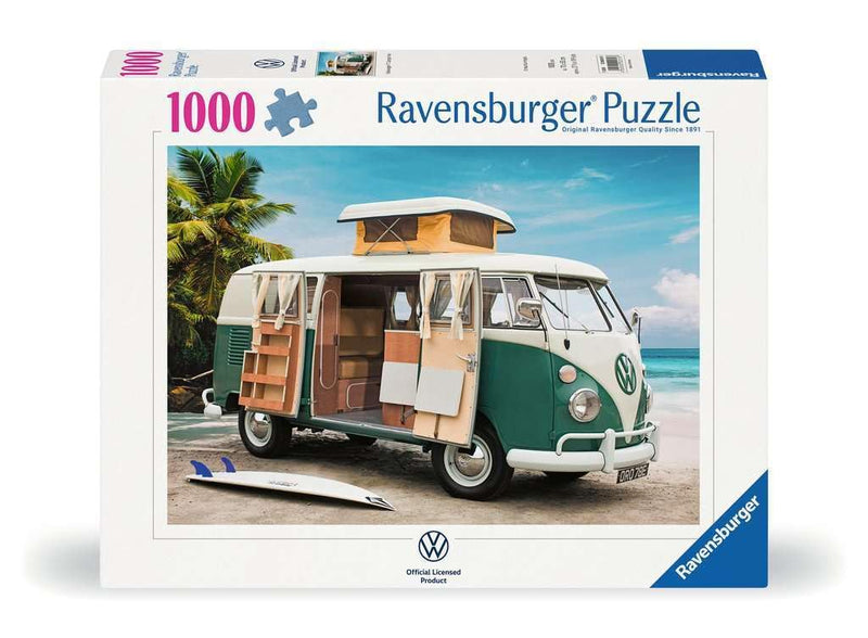 Ravensburger Volkswagen VW T1 Camper Van 1000 Piece Jigsaw Puzzles for Adults and Kids Age 12 Years Up