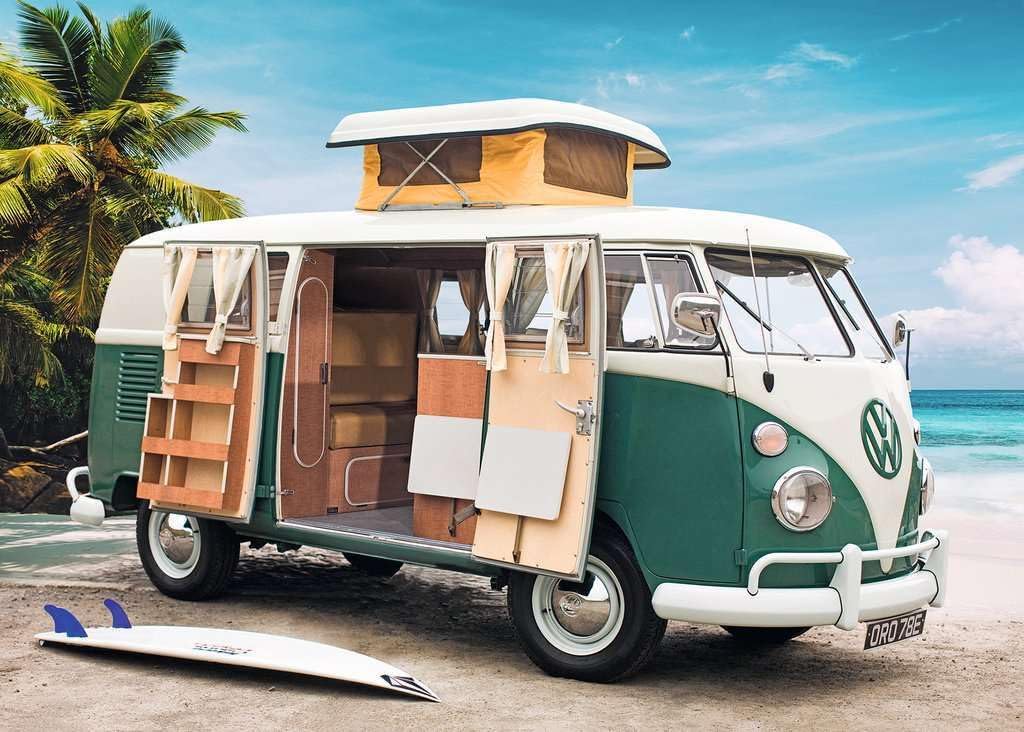 Ravensburger Volkswagen VW T1 Camper Van 1000 Piece Jigsaw Puzzles for Adults and Kids Age 12 Years Up