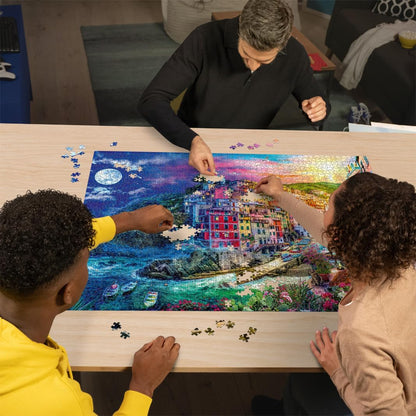 Ravensburger 2000 Teile Puzzle für Erwachsene und Kinder ab 14 Jahren - Farbenfrohe Cinque Terre - Italien-Motiv - Puzzle mit Formenvielfalt, passgenauen Puzzleteilen und reflexfreiem Bild