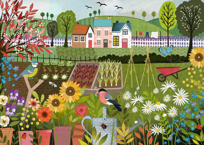 Ravensburger Puzzle 12001178 - Schrebergarten - 1000 Teile Puzzle für Erwachsene und Kinder ab 14 Jahren, Garten-Puzzle
