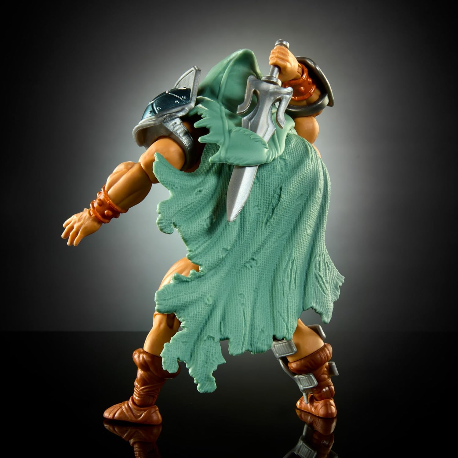 Masters of the Universe Origins Turtles of Grayskull Stealth Ninja He-Man Posable Action Figure Toy, Teenage Mutant Ninja & MOTU Crossover, HTH18