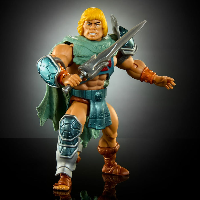 Masters of the Universe Origins Turtles of Grayskull Stealth Ninja He-Man Posable Action Figure Toy, Teenage Mutant Ninja & MOTU Crossover, HTH18