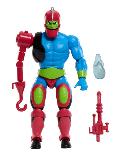 Masters of the Universe Origins Action Figure Trap Jaw Collectible, 5.5 Inch MOTU Popular Villain Toy with 16 Posable Joints & Accessories, HYD41