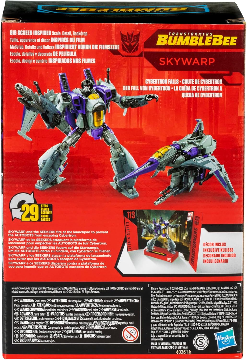 Transformers Studio Series Voyager Bumblebee 113 Skywarp Action Figure
