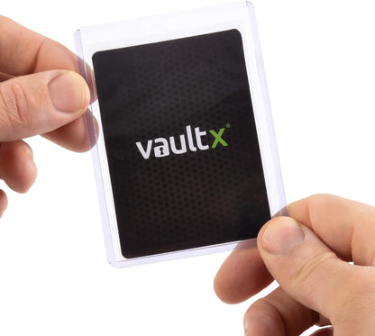 Vault X Premium Extra Thick Seamless Toploaders 130pt - 3" x 4" Rigid Card Holders for Trading Cards & Sports Cards (25 Pack)