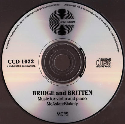 Lorraine McAslan/John Blakely: Britten/Bridge
