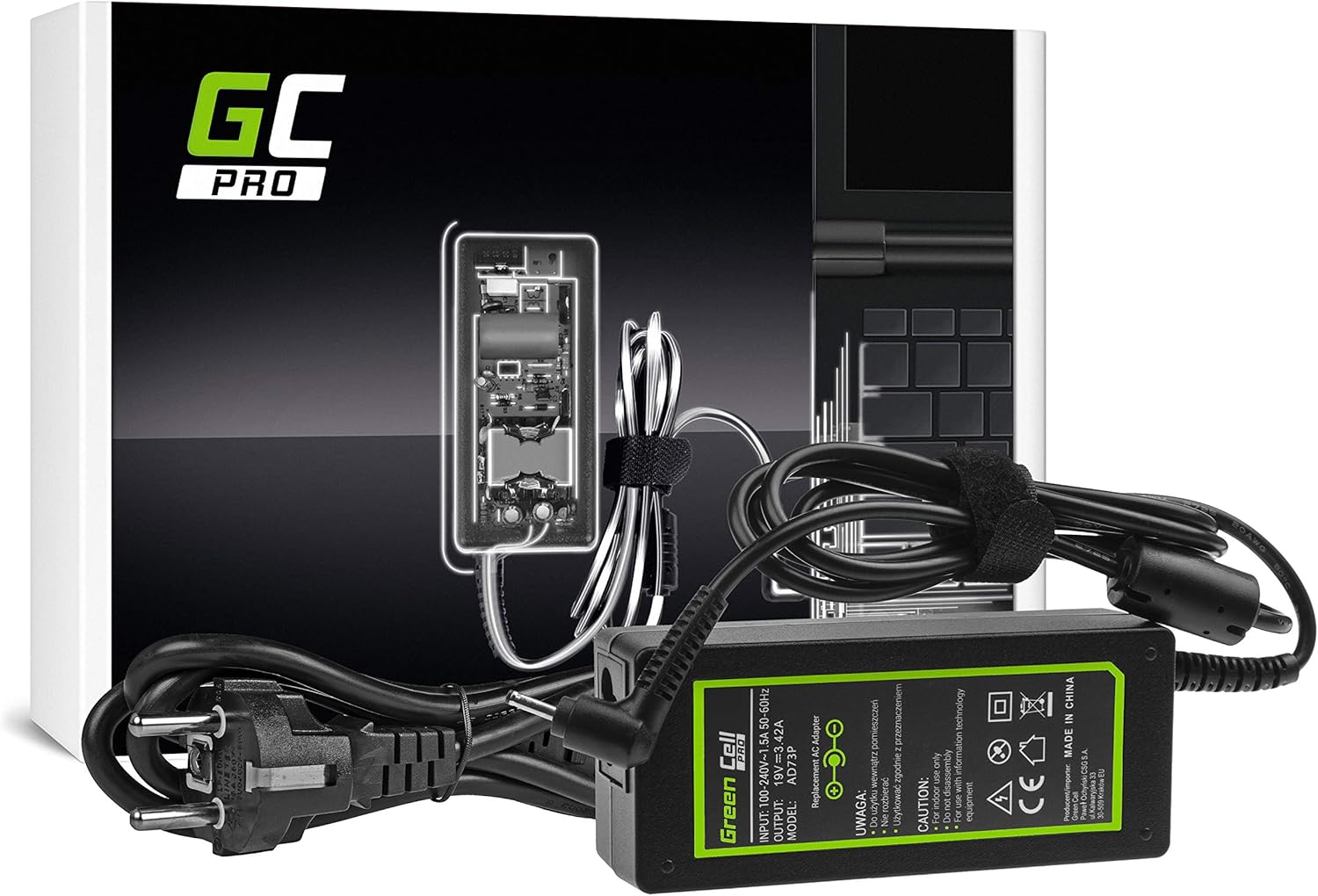 Green Cell AD73P power adapter/inverter Indoor 65 W Black