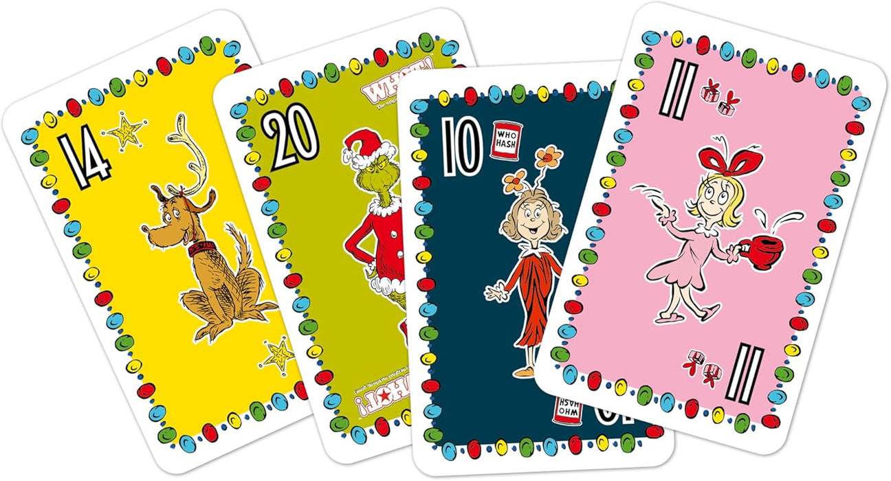 Top Trumps The Grinch WHOT! Take turns matching shapes, numbers classic family game travel game great gift for ages 5 plus