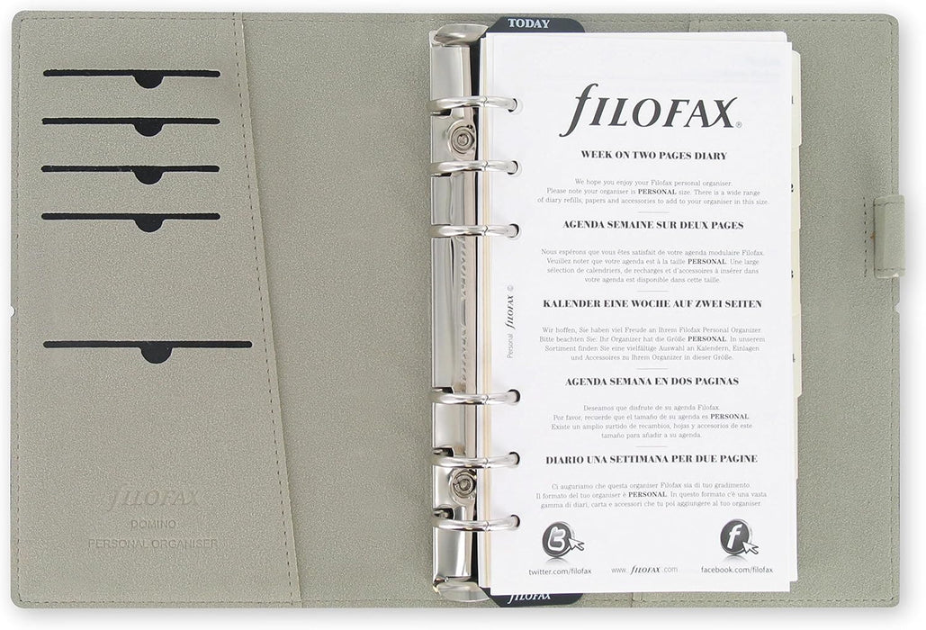 Filofax Personal Domino Organiser - Black