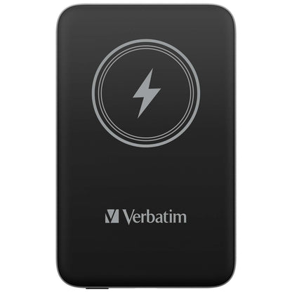Verbatim Magnetic Power Bank 10000mAh Wireless Charger 15W 20W PD tramite USB-C, Power Bank Piccola e Magnetica per iPhone 15, 14, 13, 12, Pro, Max, iPad, Nero